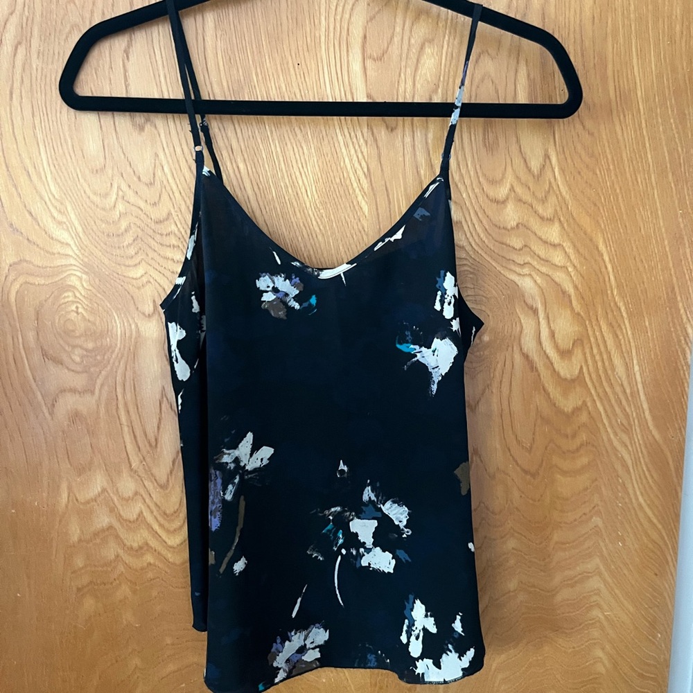 Wilfred Black Floral Tank Top XS